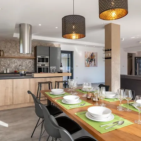 别墅 Spacious New Design Vitis Vitae, Private Pool ,1400m2 Garden , Istria Svetvinčenat