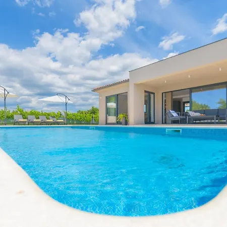 Spacious New Design Vitis Vitae, Private Pool ,1400m2 Garden , Istria 别墅